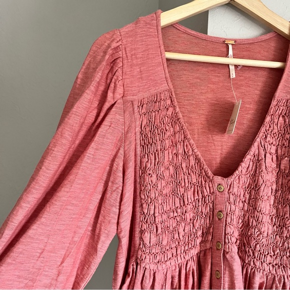 NWT Free People Rose Don’t Call Me Baby Top S - Picture 9 of 9